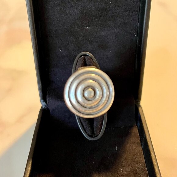 🎯 Lisa Jenks Sterling Silver “Target” Ring Sz 7 - Picture 1 of 5